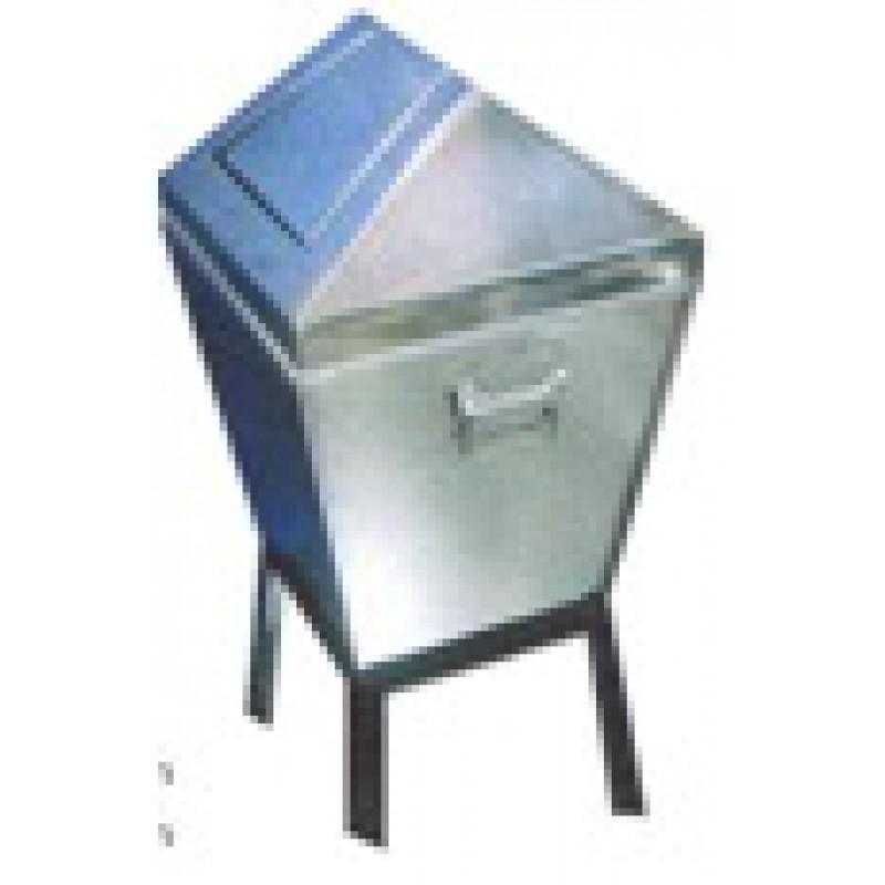 CCS-B1414(TSSS)  :  ถังขยะสแตนเลสทรงสี่เหลี่ยม ฝาแกว่ง  14*14 in.