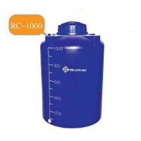 RC-1000 ถังเก็บน้ำ-สารเคมี ความจุ  1000  ลิตร ทรงขวด  ฝาเกลียว ด้านข้างเรียบ