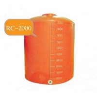 RC-2000 ถังเก็บน้ำ-สารเคมี ความจุ  2000  ลิตร ทรงขวด  ฝาครอบ  ด้านข้างเรียบ