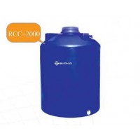 RCC-2000  ถังเก็บน้ำ-สารเคมี ความจุ   2000  ลิตร ทรงขวด  ฝาเกลียว ข้างเรียบ