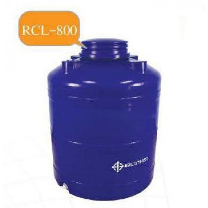 RCL-800  ถังเก็บน้ำ-สารเคมี ความจุ   800  ลิตร ทรงขวด  ฝาเกลียว มีลอน