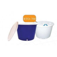 RTO-700-20  (กระบะ-ทรงกลม) :  กระบะ - ทรงกลม  ความจุ 700 ลิตร  ทรงกลม-ปากกว้าง ซ้อนกันได้