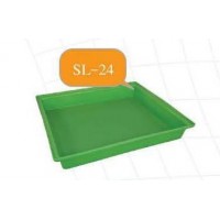 SL-24 (กระบะ-ทรงเหลี่ยม) :  กระบะ - ทรงเหลี่ยม  ความจุ 24 ลิตร  ทรงสี่เหลี่ยม (แบบถาด) ซ้อนกันได้