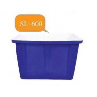 SL-600-15 (กระบะ-ทรงเหลี่ยม) :  กระบะ - ทรงเหลี่ยม  ความจุ 600 ลิตร  ทรงสี่เหลี่ยมมีลอน ปากกว้าง  ซ้อนกันได้